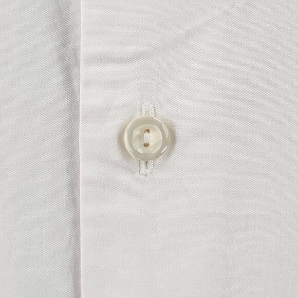 Eton Cotton Romania Contemporary 16 Poplin Convertible Cuff White Men Work Shirt - Picture 6 of 16